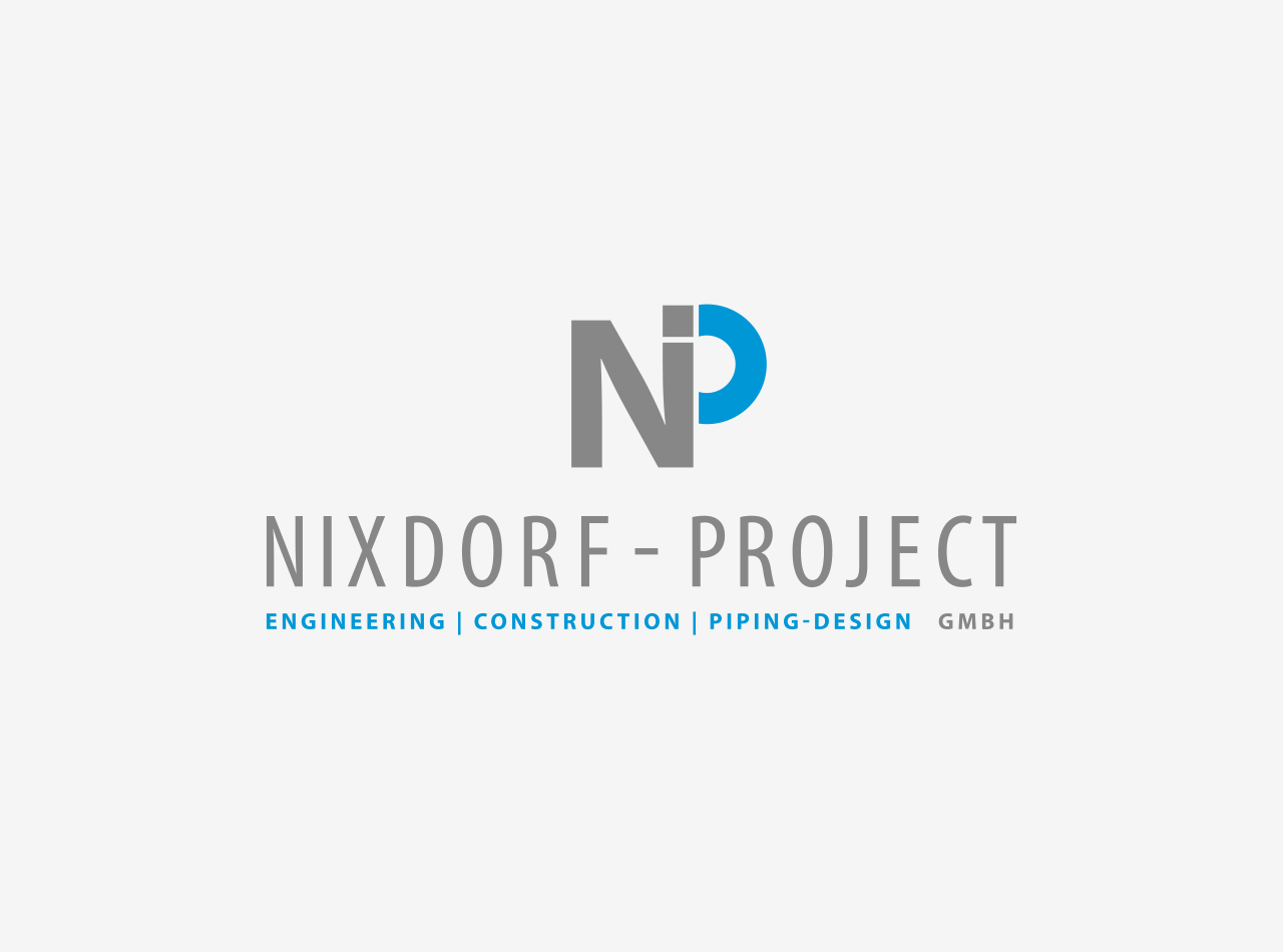 Logo Design für Nixdorf - Project GmbH, Logo auf hellem Hintergrund