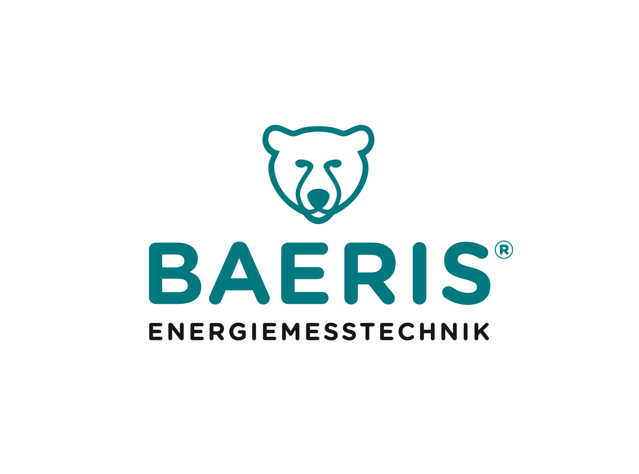 Logo mit Bärenkopf für BAERIS Energiemesstechnik