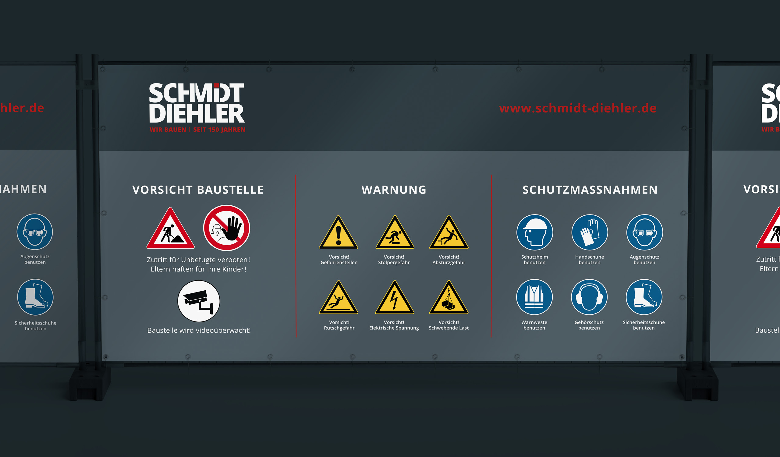 SCHMIDT DIEHLER Bauzaunbanner