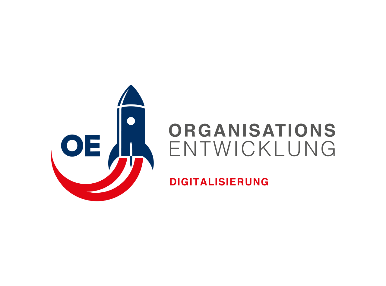 Logo-Design für OE Organisations-Entwicklung, Frankfurter Rot-Kreuz Kliniken