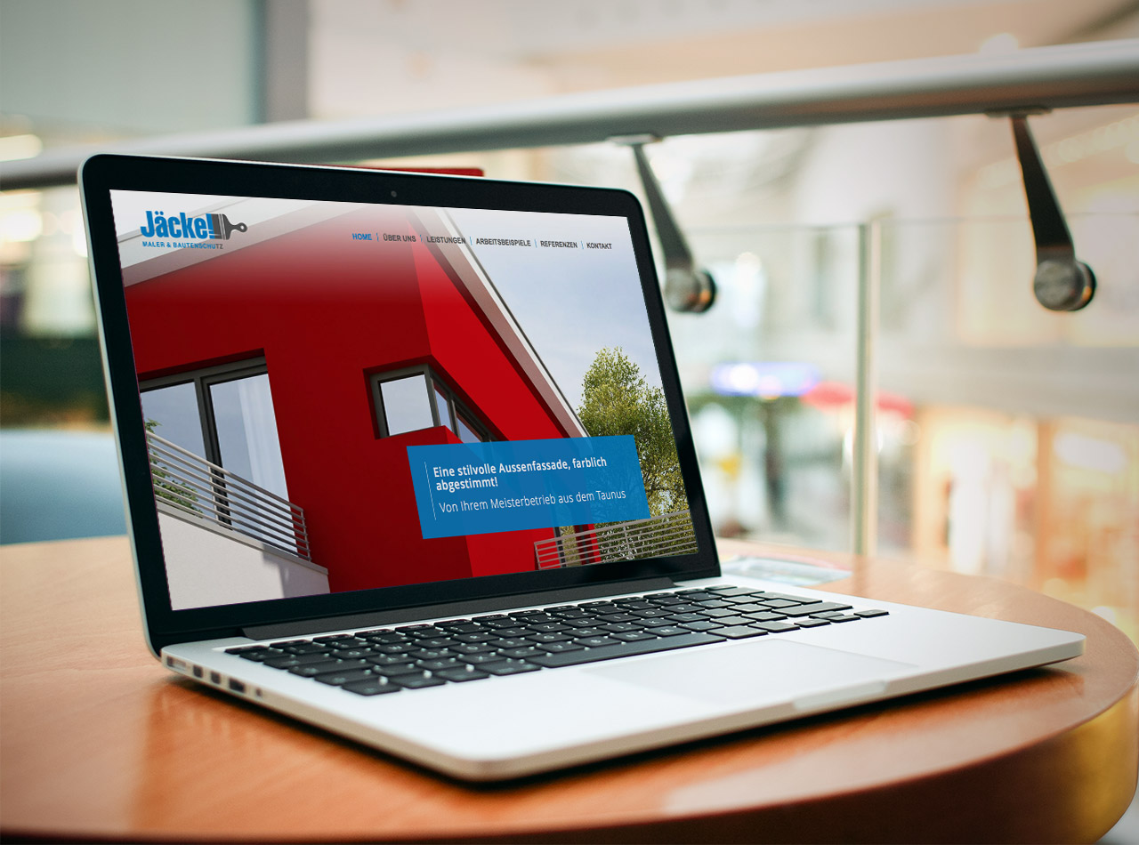 Responsive Webdesign für den Malerbetrieb Jäckel Maler & Bautenschutz im Taunus 5