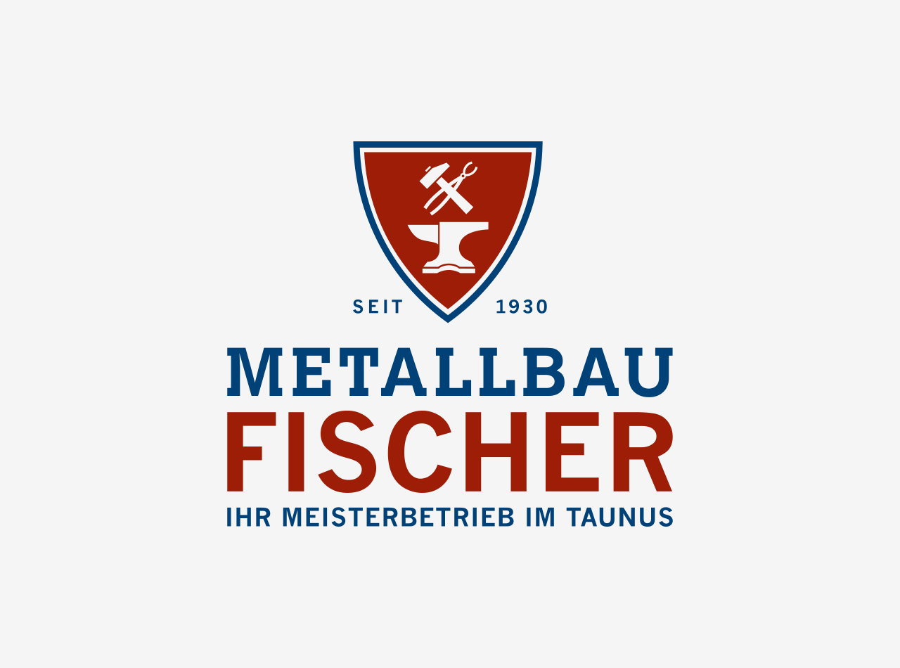 MetallbauFischer-Logo-Design-Logo-Design-SP-COMMTOOLS_02 Logo Design für Metallbau Fischer, Logo auf hellem Hintergrund