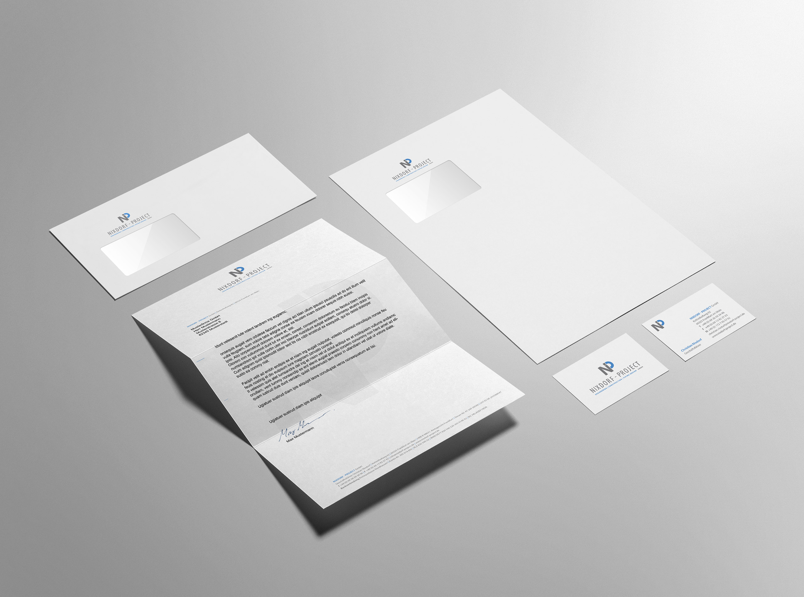 Geschäftsausstattung für die Nixdorf - Project GmbH 2