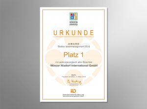 Zentrum Ideenmanagement Urkunde 2