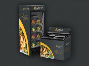 fitlicious Gefrierschränke mit Branding und Verpackung