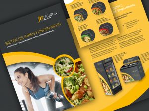 fitlicious Salesfolder und Menükarte für den Händler