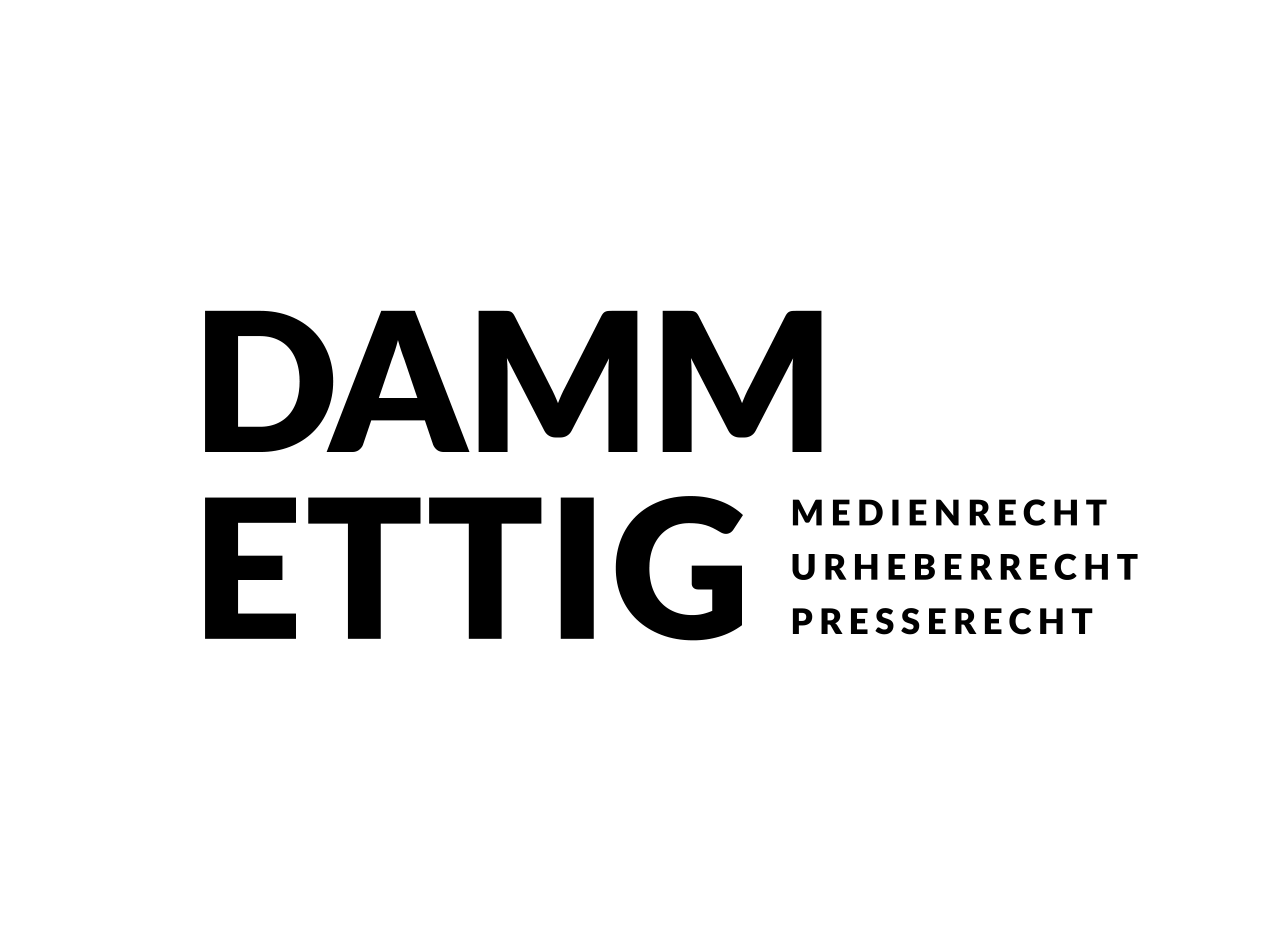 Logo Design für die Rechtsanwaltskanzlei DAMM ETTIG in Frankfurt