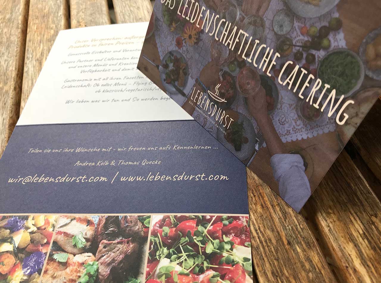 Lebensdurst Catering Flyer Design