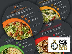 Verpackungsdesign für Fitlicious, Auszeichnung German Design Award