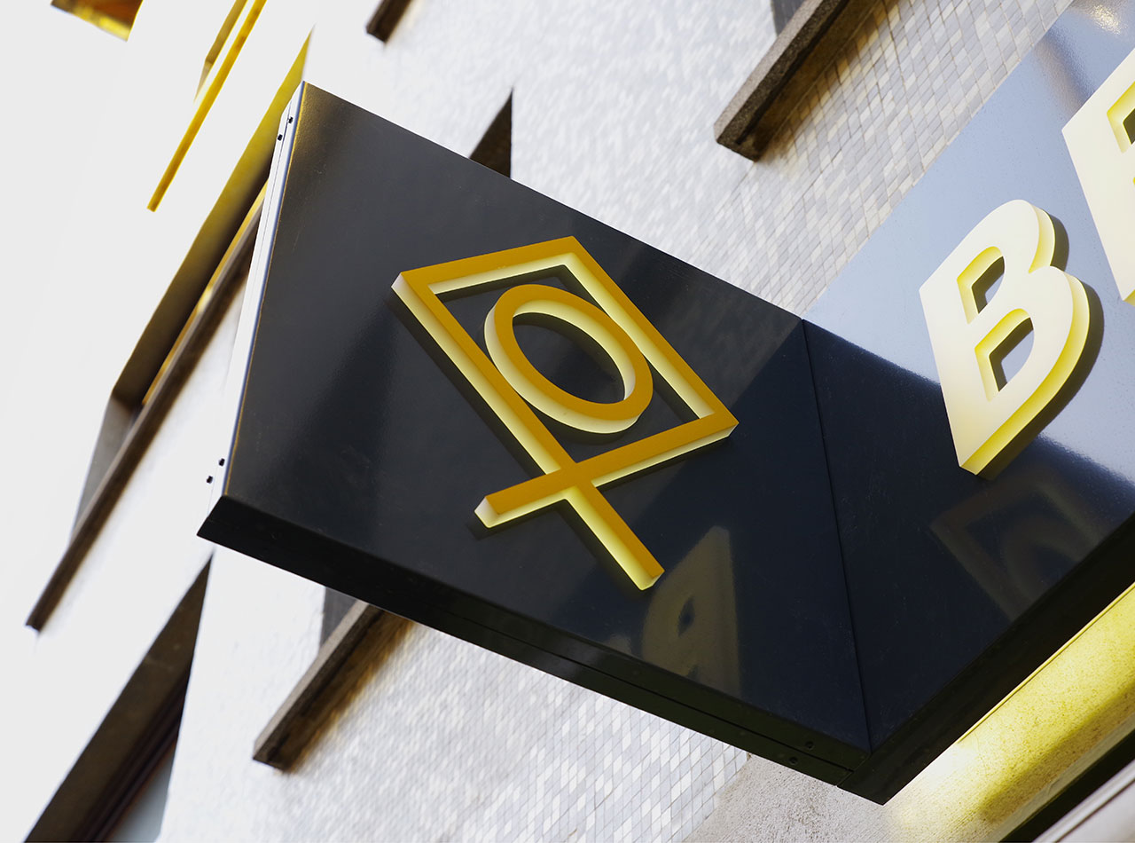 BERGERSTREETFOOD Brand Design, Beschilderung