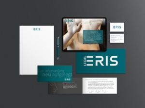 ERIS LEGAL Wirtschaftskanzlei und Rechtsanwalt – Corporate Design, Webdesign, Logo Design