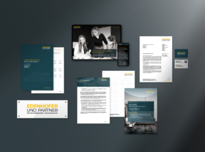 EDENHOFER UND PARTNER Wirtschaftsprüfer Steuerberater Website, Homepage, Webdesign, Brand Design, Corporate Design, Geschäftsausstattung von der Designagentur COMMTOOLS
