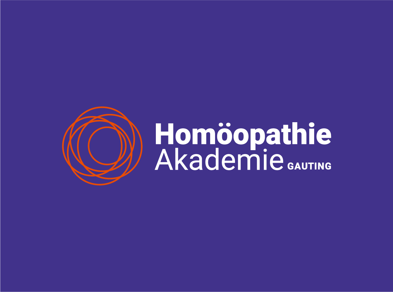 Homoeopathie Akademie Gauting Logo Design, Corporate Design, mit Bildmarke und Wortmark