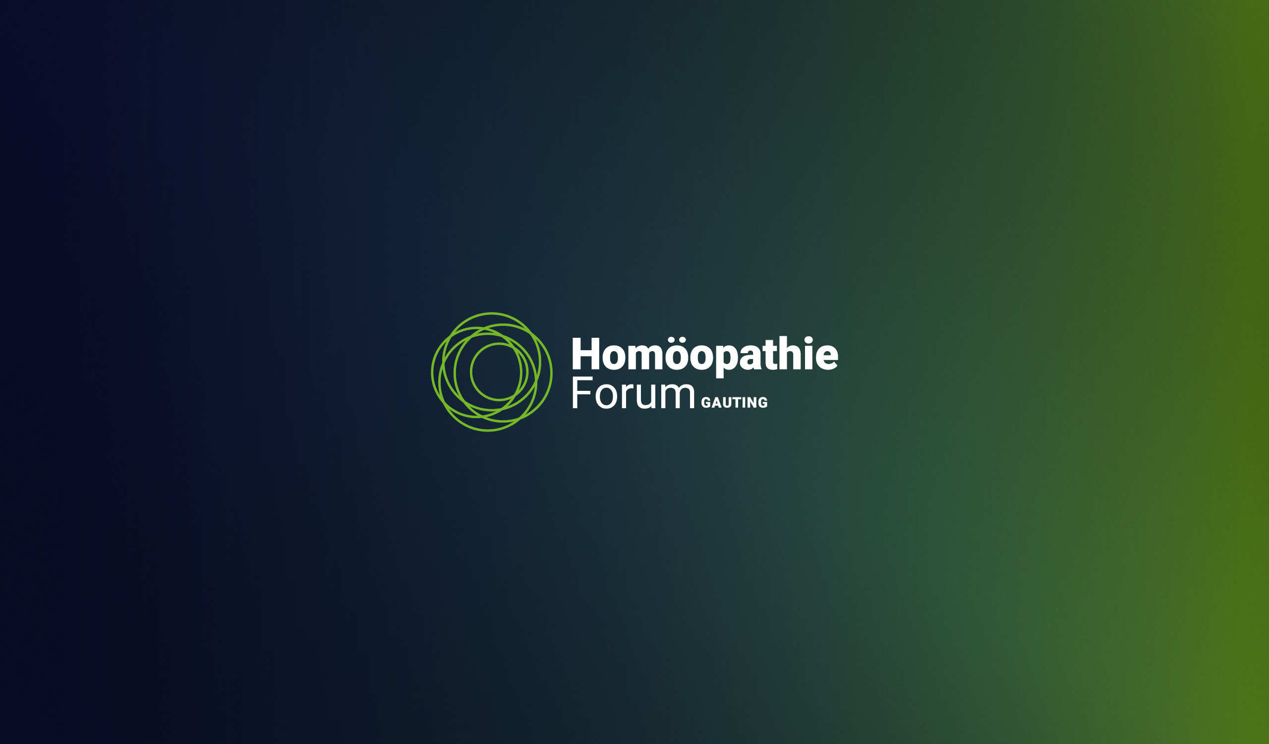 Homoeopathie Forum Gauting Logo Design, Corporate Design, mit Bildmarke und Wortmarke