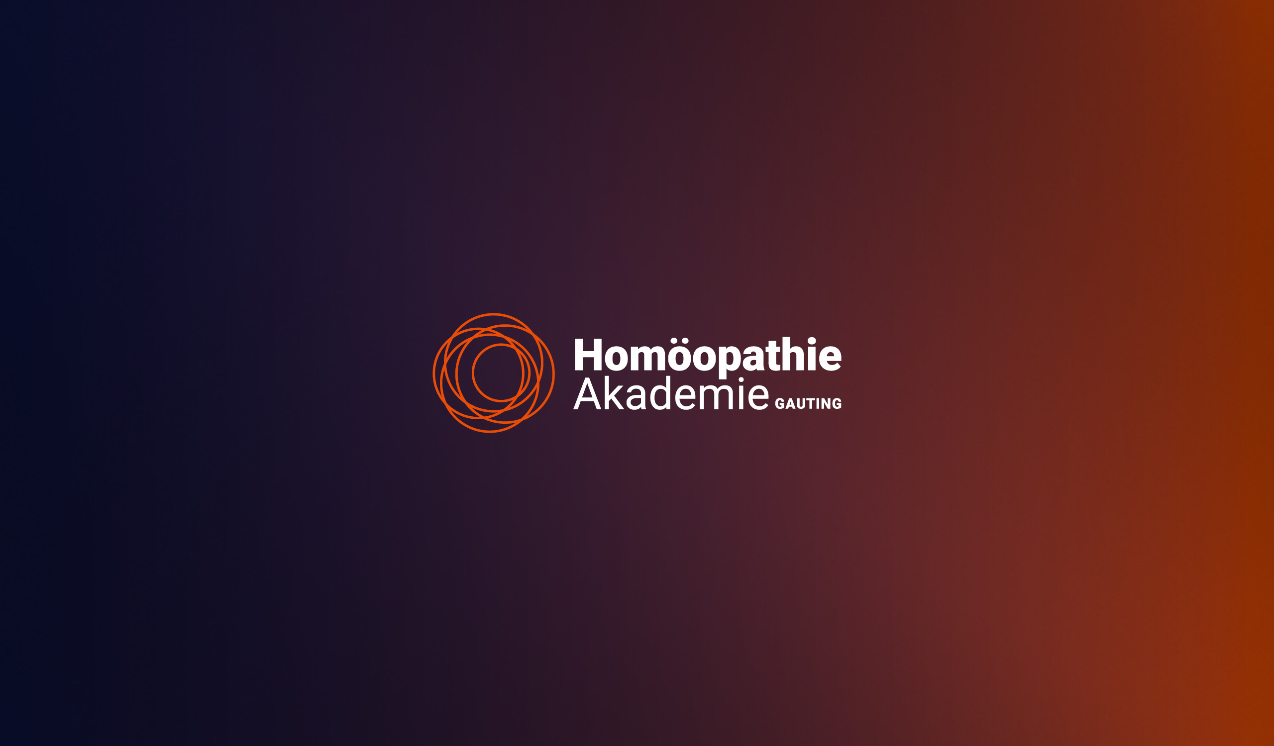 Homoeopathie Akademie Gauting Logo Design, Corporate Design, mit Bildmarke und Wortmark
