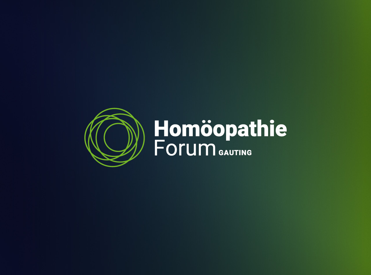 Homoeopathie Forum Gauting Logo Design, Corporate Design, mit Bildmarke und Wortmarke