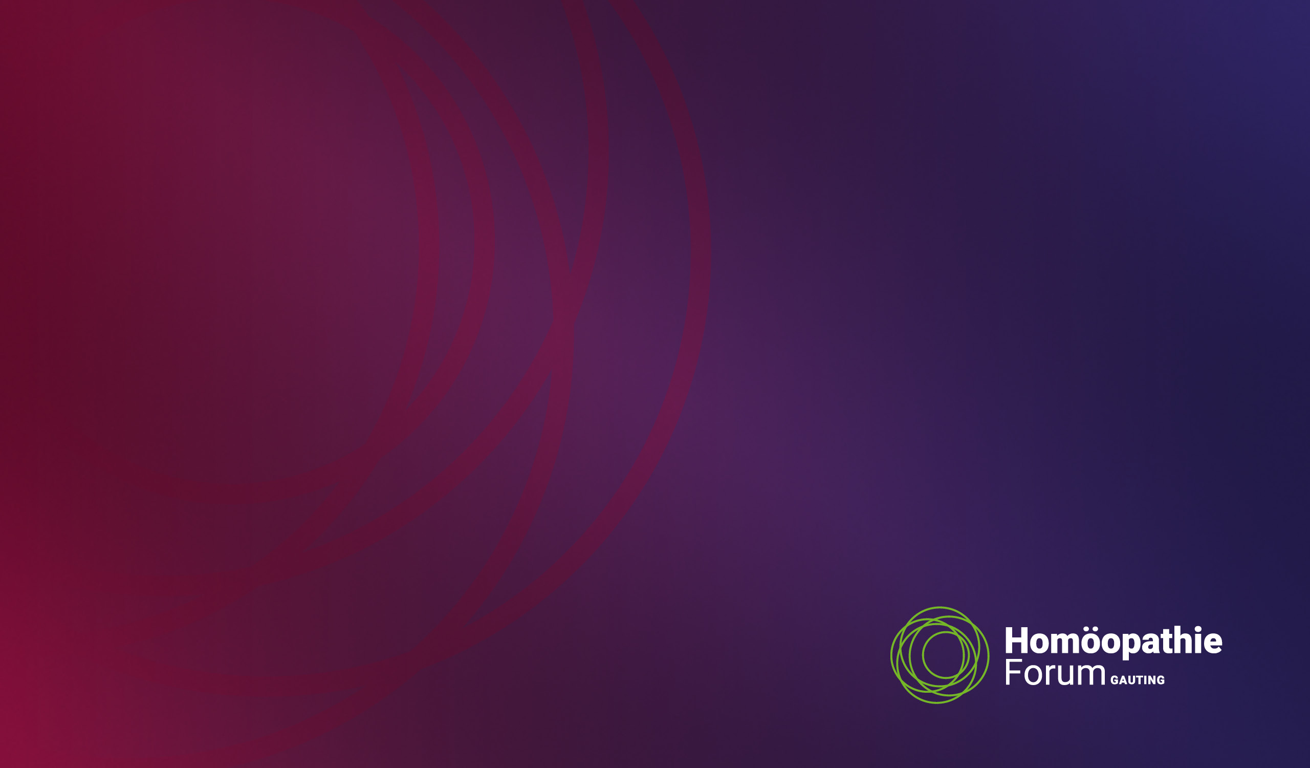 Homoeopathie Forum Gauting Logo Design mit Bildmarke und Visual