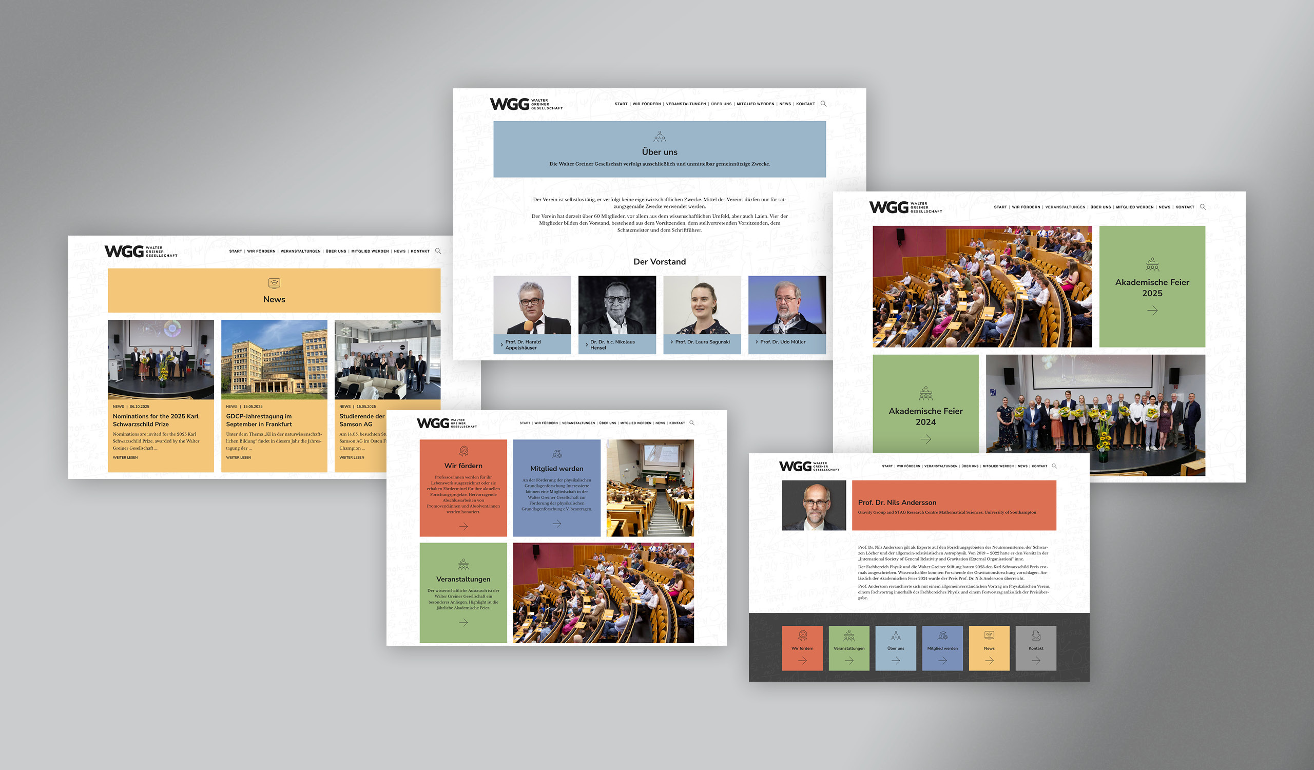 Walter-Greiner-Gesellschaft Web Design, Logo Design und Corporate Design, Corporate Design Agentur, Designagentur, Design, Agentur Frankfurt, Brand Design, Grafik Design