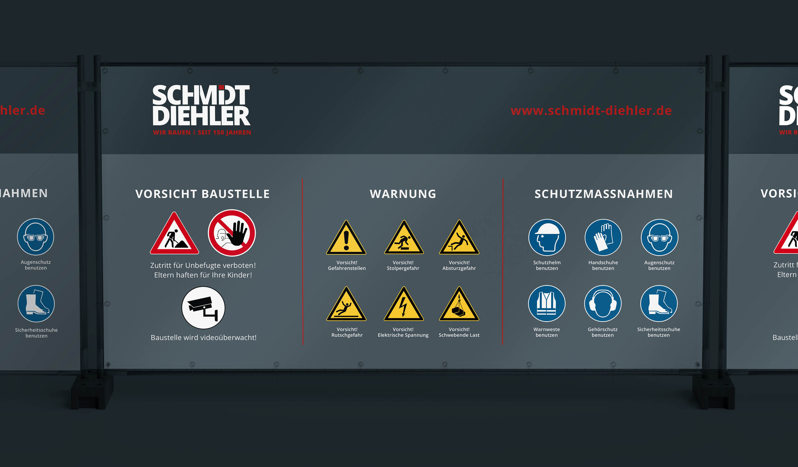 SCHMIDT DIEHLER Bauzaunbanner